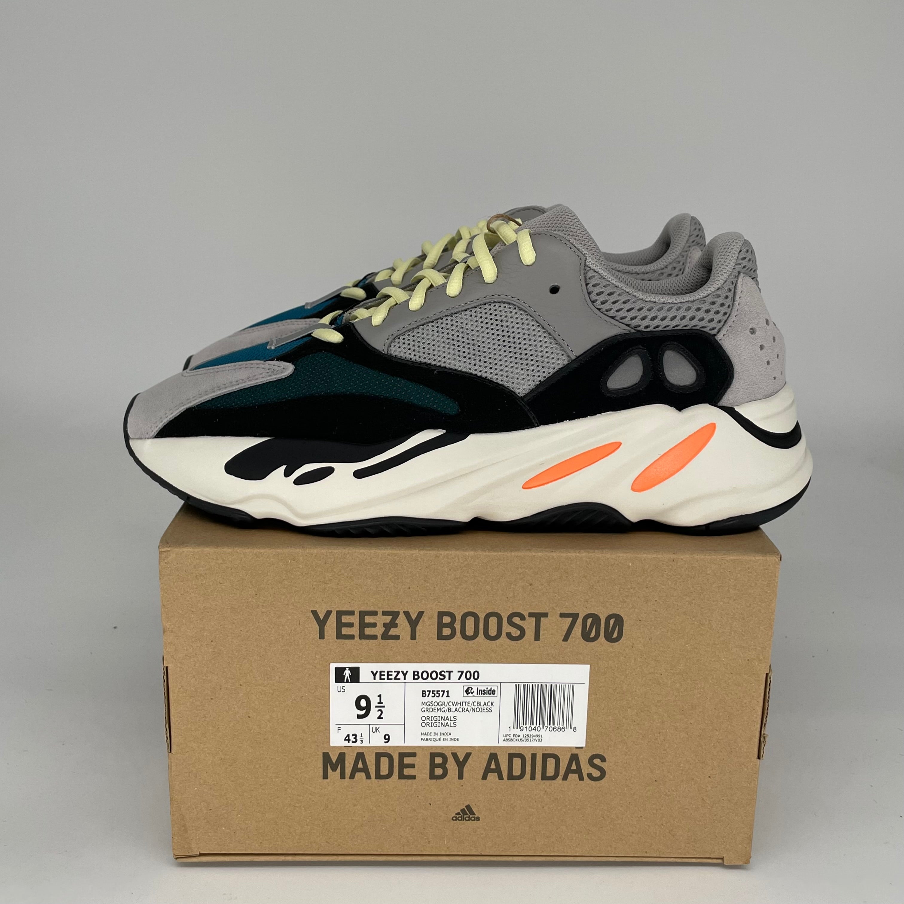 Adidas Yeezy 700 Wave Runner Sneakers - Men's Size 9.5 (B75571) | Comfortable Running Shoes for Casual Wear & Street Style Fashion