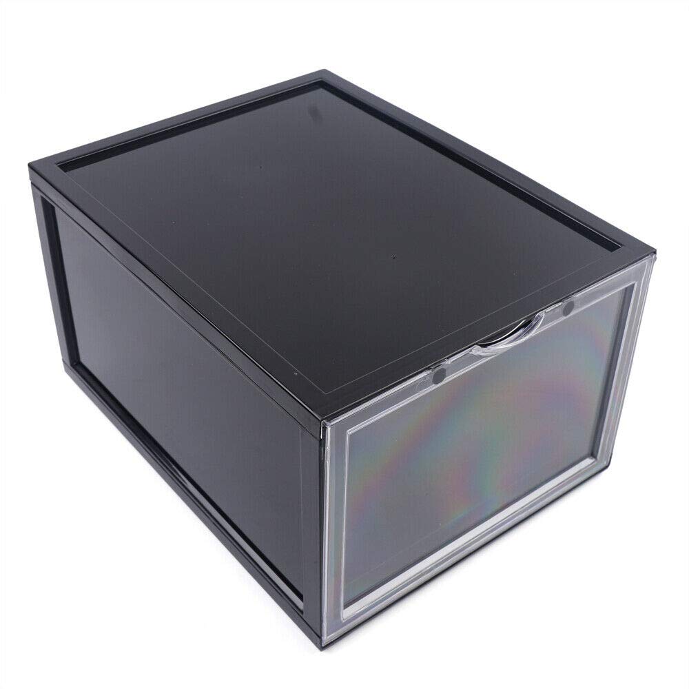 Stackable Magnetic Shoe Boxes 8-Pack - Foldable Breathable Storage for Sneakers & Shoes - Perfect for Closet Organization