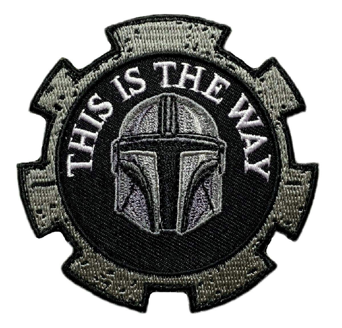 Custom Embroidered Iron-On Patch with Hook Fastener - Mando Way TW7 - Perfect for Jackets, Hats & Backpacks