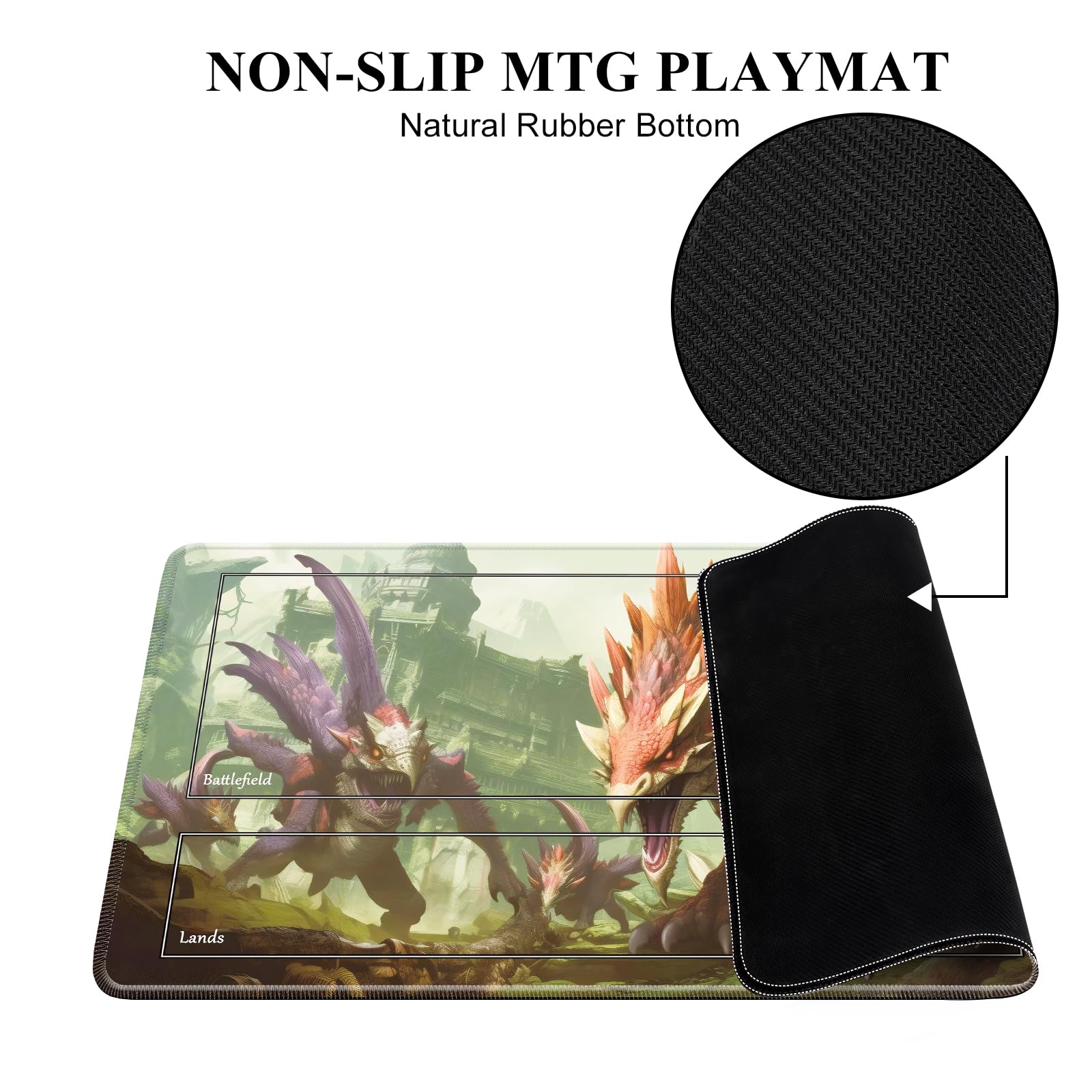 Durable MTG Playmat with Zones - 24