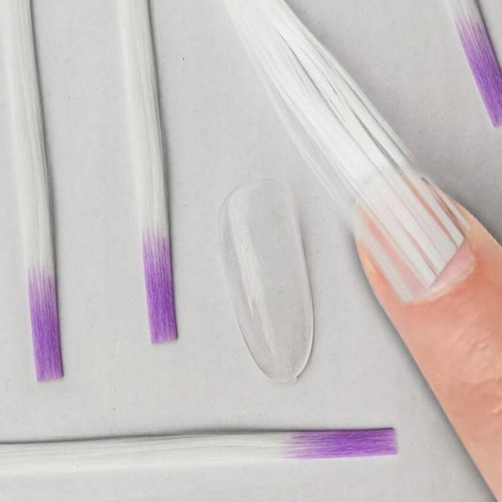 100pcs Fiberglass Nail Extension Kit - Professional Manicure & Nail Art Supplies for Strong, Natural-Looking Nails | Perfect for Salon, Home Use & DIY Nail Designs