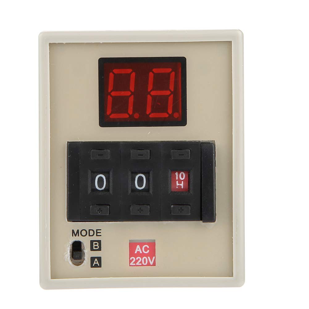 5A Digital Timer Relay with Delay Function - 24V Medium Power AH3-DM for Communication & Automated Control Circuits (AC220V) - Ideal for Industrial Automation, HVAC Systems, and Smart Home Applications