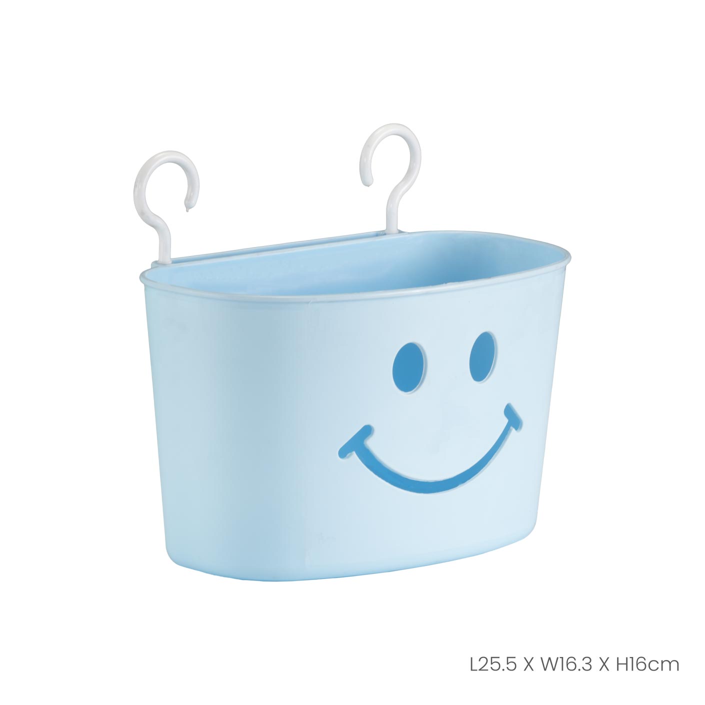 Hook Bucket with Smiling Face Design - Durable & Stylish Storage Solution for Home, Office, and Outdoor Use (698)