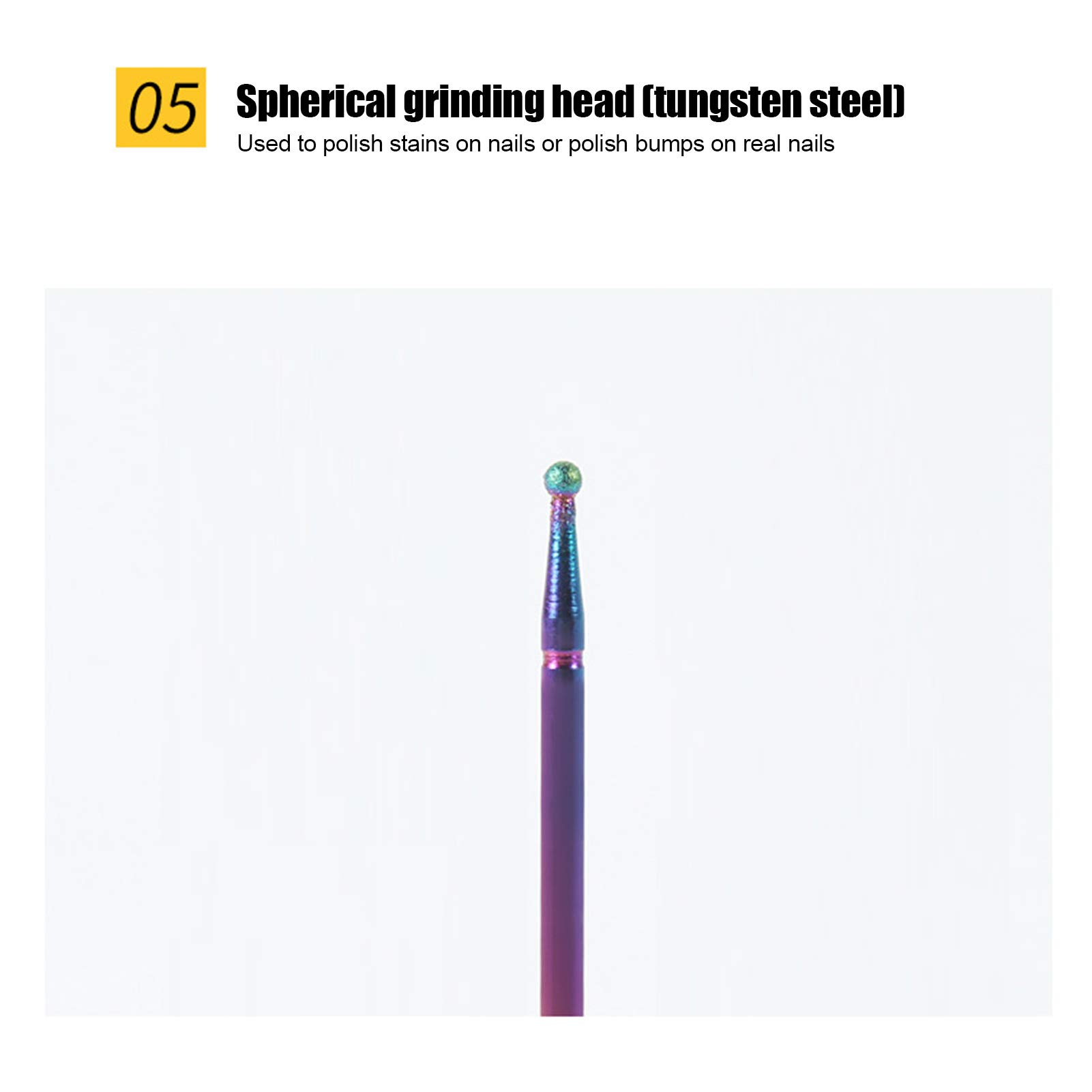 Professional Tungsten Steel & Ceramic Nail Drill Bits Set - Manicure Pedicure Kit for Salon & Home Use - Nail Polish Removal, Filing & Shaping Accessories - Perfect for Nail Art, Acrylics & Gel Extensions