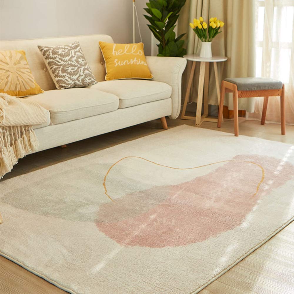 Soft Shag Area Rug - Ultra Plush Fluffy Modern Indoor Carpet for Bedroom, Living Room, Nursery & Kids Room - 4'x6' (120x160cm) Cozy Home Decor for Girls, Babies & Family Comfort