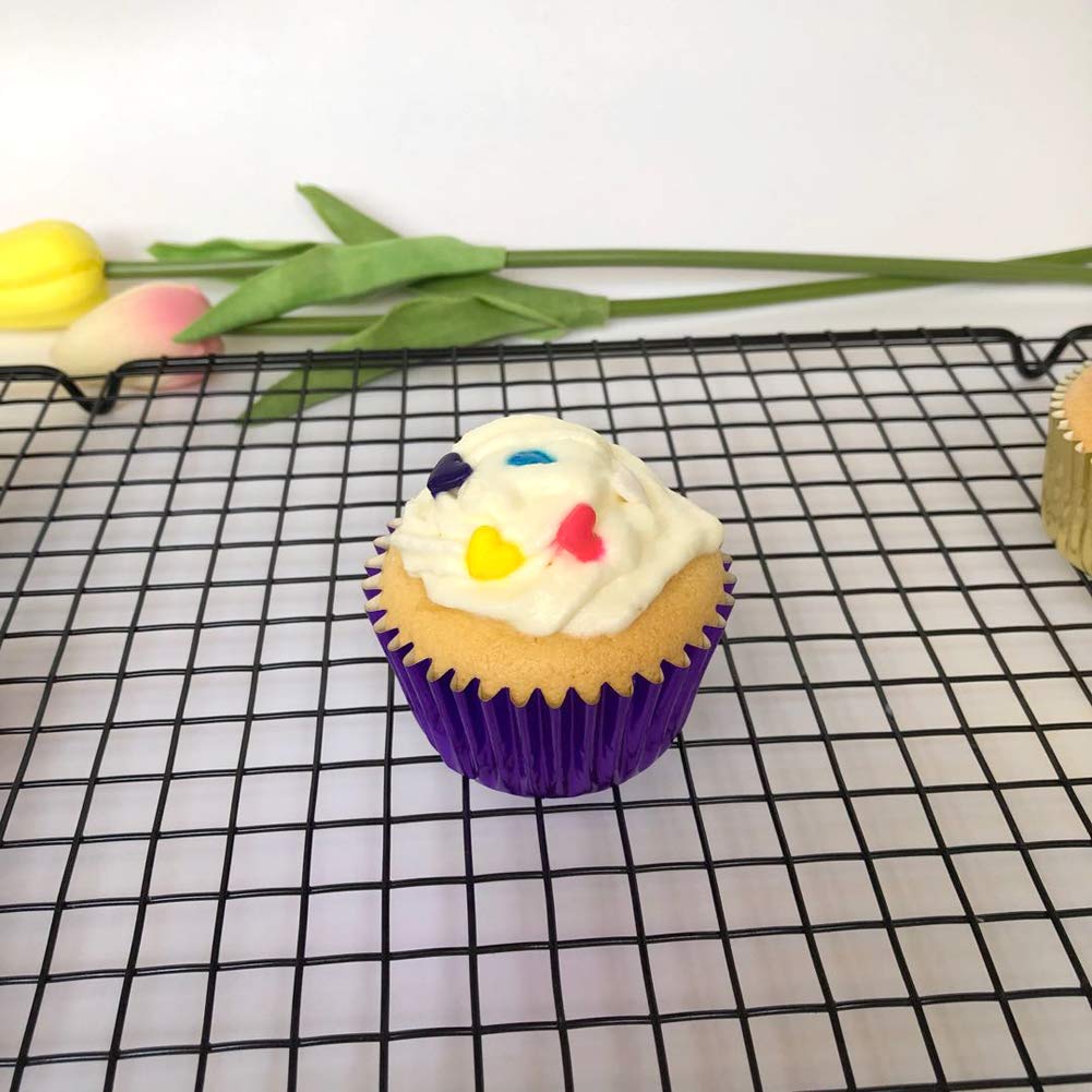 Premium Lavender Purple Foil Cupcake Liners - 120 Count Standard Baking Cups for Birthday Parties, Baby Showers & Wedding Decorations - Elegant Baking Supplies for Muffins, Cupcakes & Dessert Displays