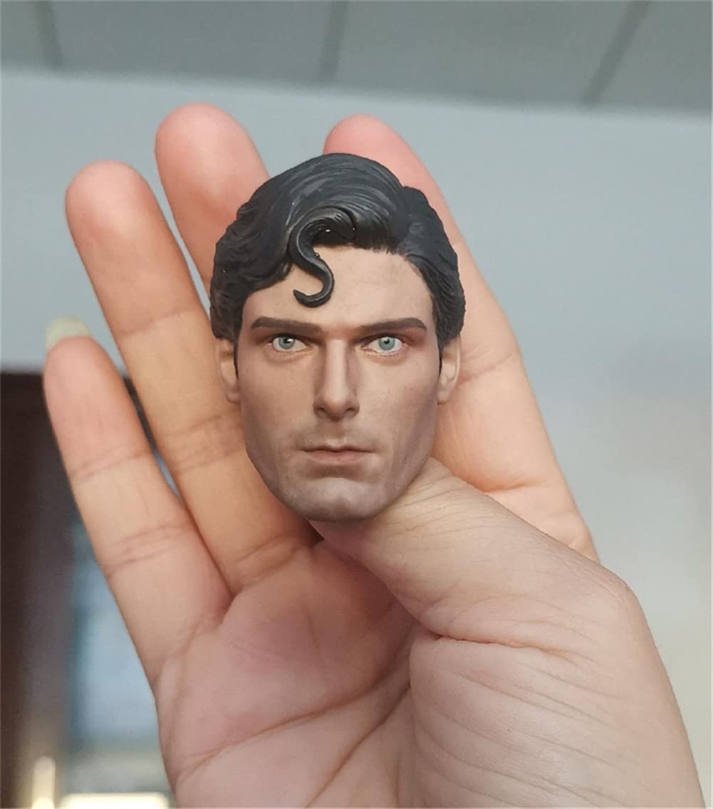 1/6 Scale Male Head Sculpt - European Men Head Carved Model for 12