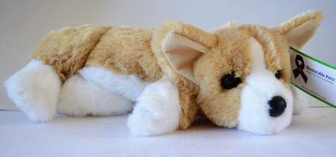 Memorable Pets Reclining Corgi Dog Plush - Soft Therapeutic Stuffed Animal for Seniors with Memory Loss & Caregivers | Dementia Comfort, Anxiety Relief & Emotional Support Companion