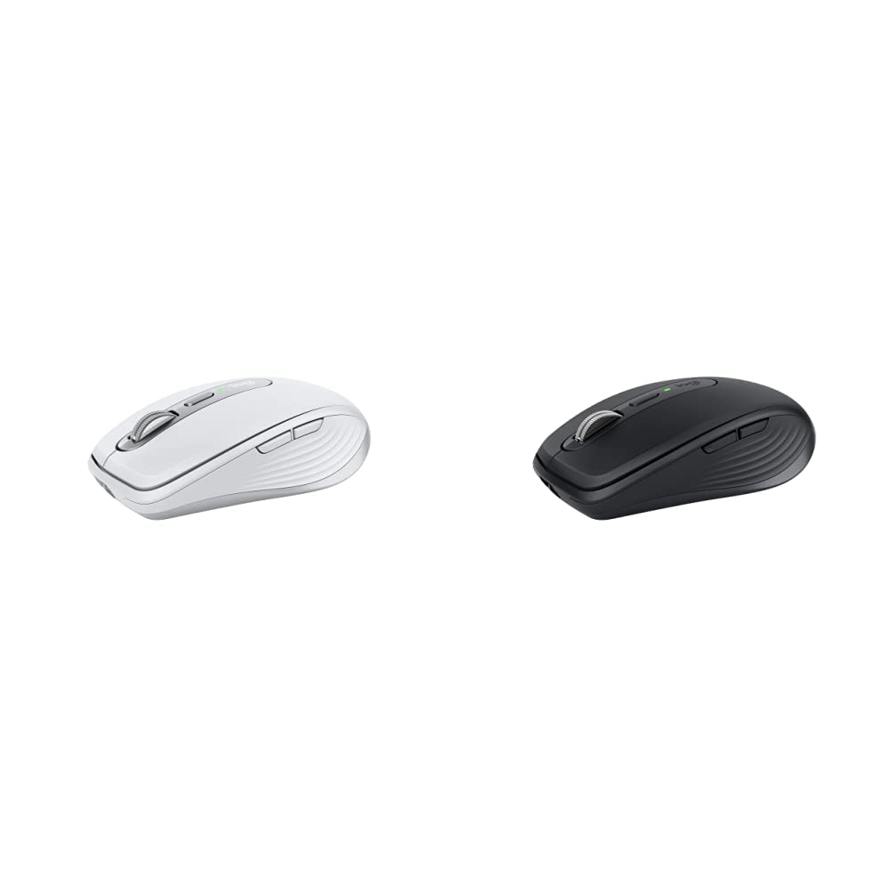 Logitech MX Anywhere 3 Wireless Mouse for Mac & PC - Pale Gray & Graphite | Compact Portable Bluetooth Mouse with Fast Scrolling | Perfect for Travel, Office & Home Use