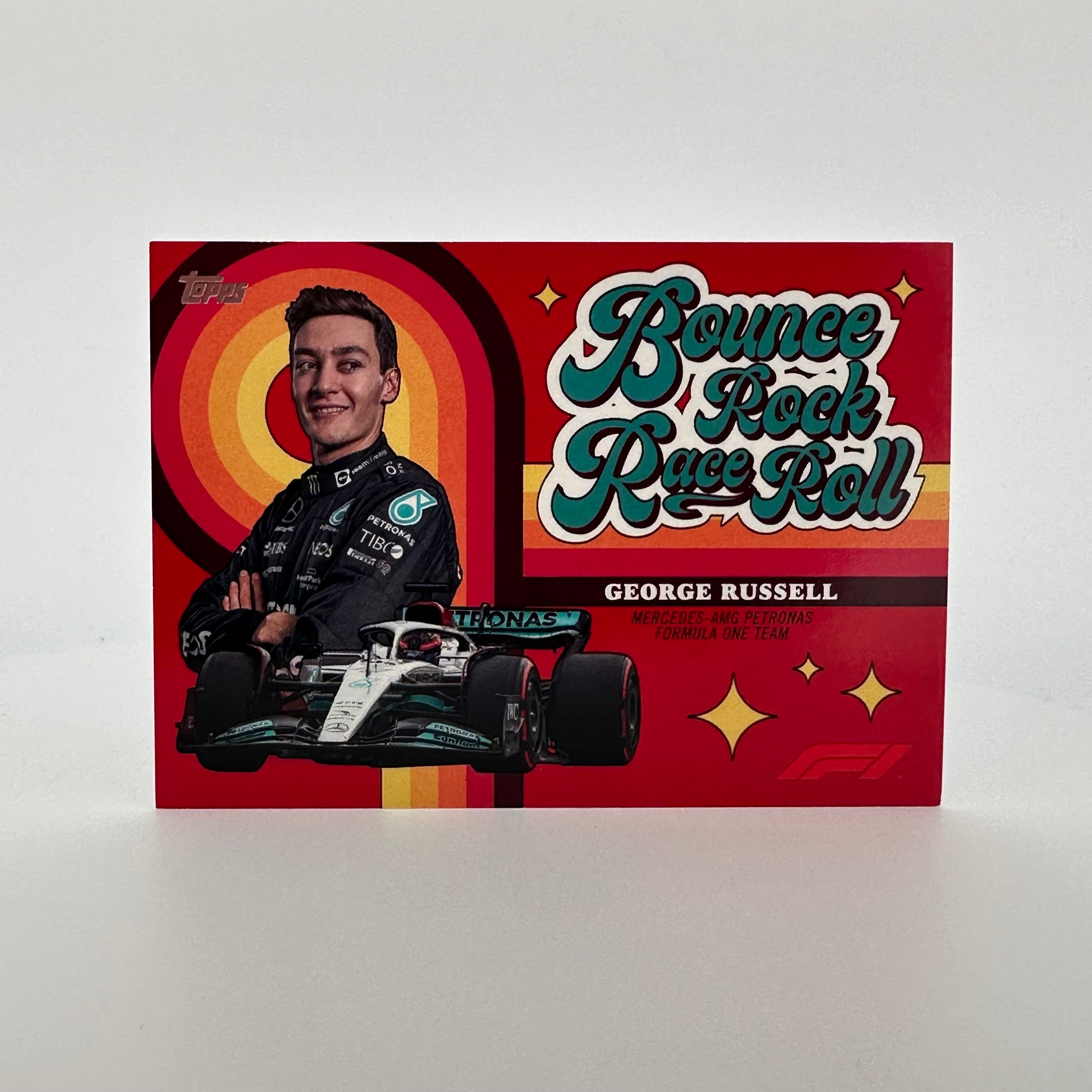 2022 Topps Formula 1 George Russell #2/5 Red Parallel - Bounce Rock Race Roll - F1 Racing Collectible, Trading Card for Fans & Memorabilia Enthusiasts