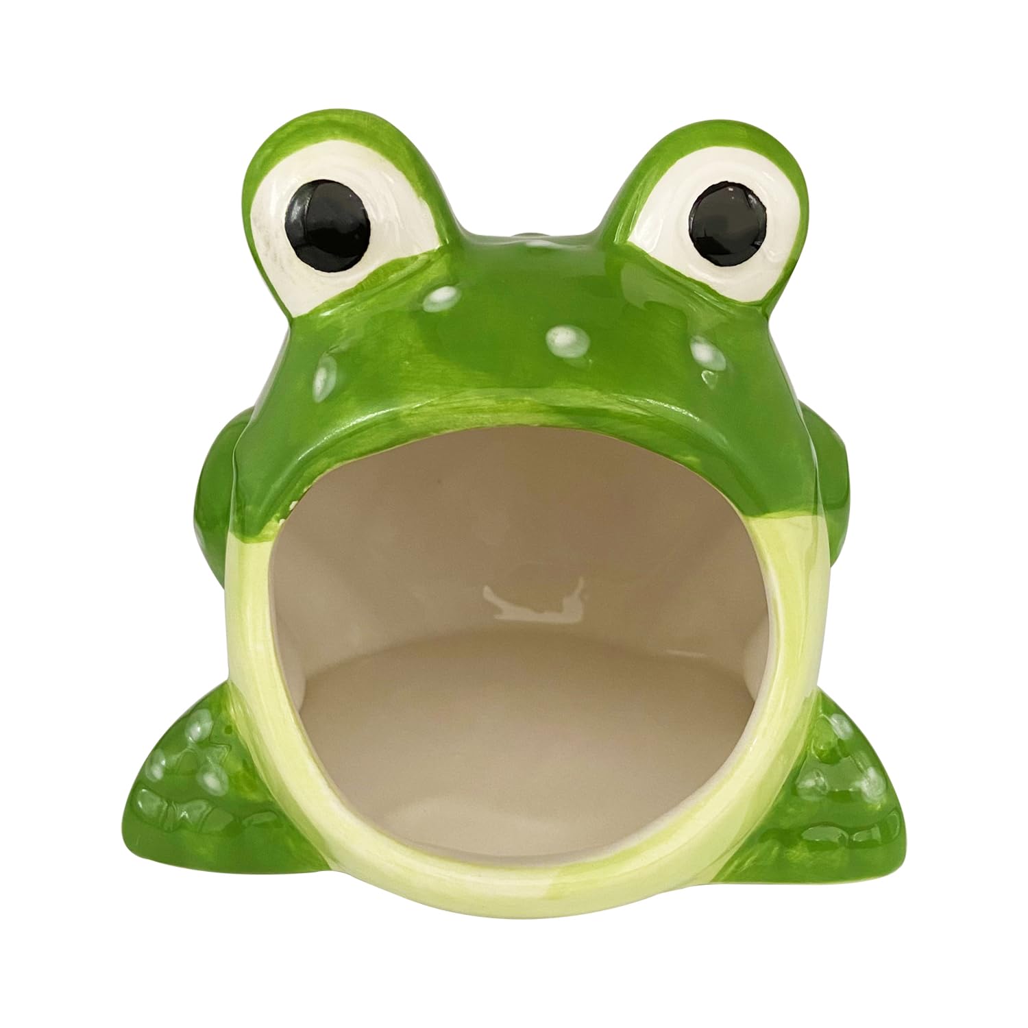 1 Pcs Cute Frog Candy Serving Bowl - Halloween Trick or Treat Candy Dish, Fun Office Desk Cookie Jar & Jewelry Tray - Perfect for Home, Kitchen, Office & Party Decor