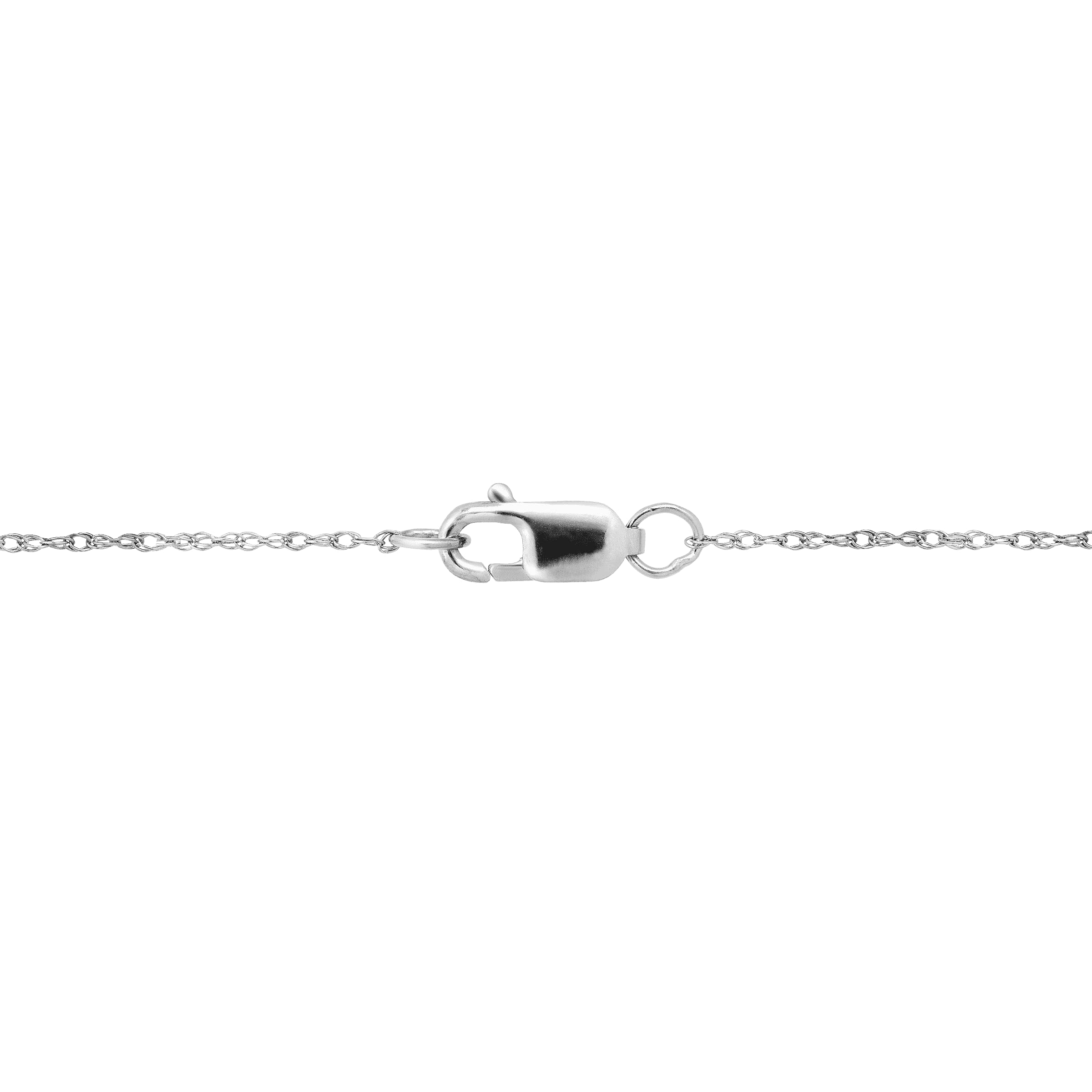 14K Gold Gemstone Cushion Solitaire Pendant Necklace 18