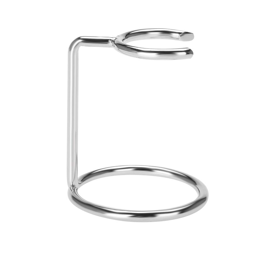 Premium Stainless Steel Shaving Brush & Razor Stand Holder Set - Durable Travel Shaving Organizer for Men - Perfect for Bathroom Countertop & Vanity Storage