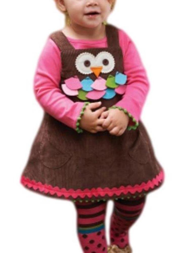 Mud Pie Baby Girls' Owl Print Jumper with Tights - Cute Outfit for Holidays, Photos & Special Occasions