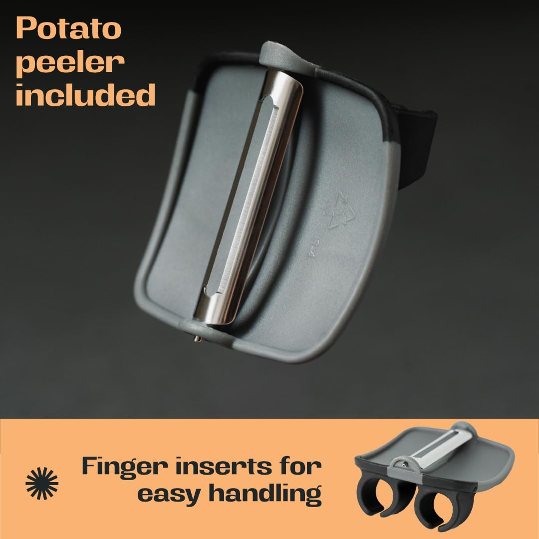 Stainless Steel Potato Ricer - Durable Kitchen Tool for Mashing & Grating Potatoes - Perfect for Mashed Potatoes, Baby Food & Baking - by Kovilo