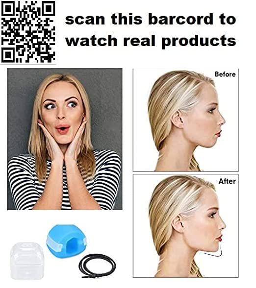 MAGHROLA® Jawline Exerciser for Men & Women - Double Chin Reducer, Face Shaper & Neck Toner - Look Younger & Healthier - Stress Relief & Craving Control - Perfect for Home, Office & Travel Use