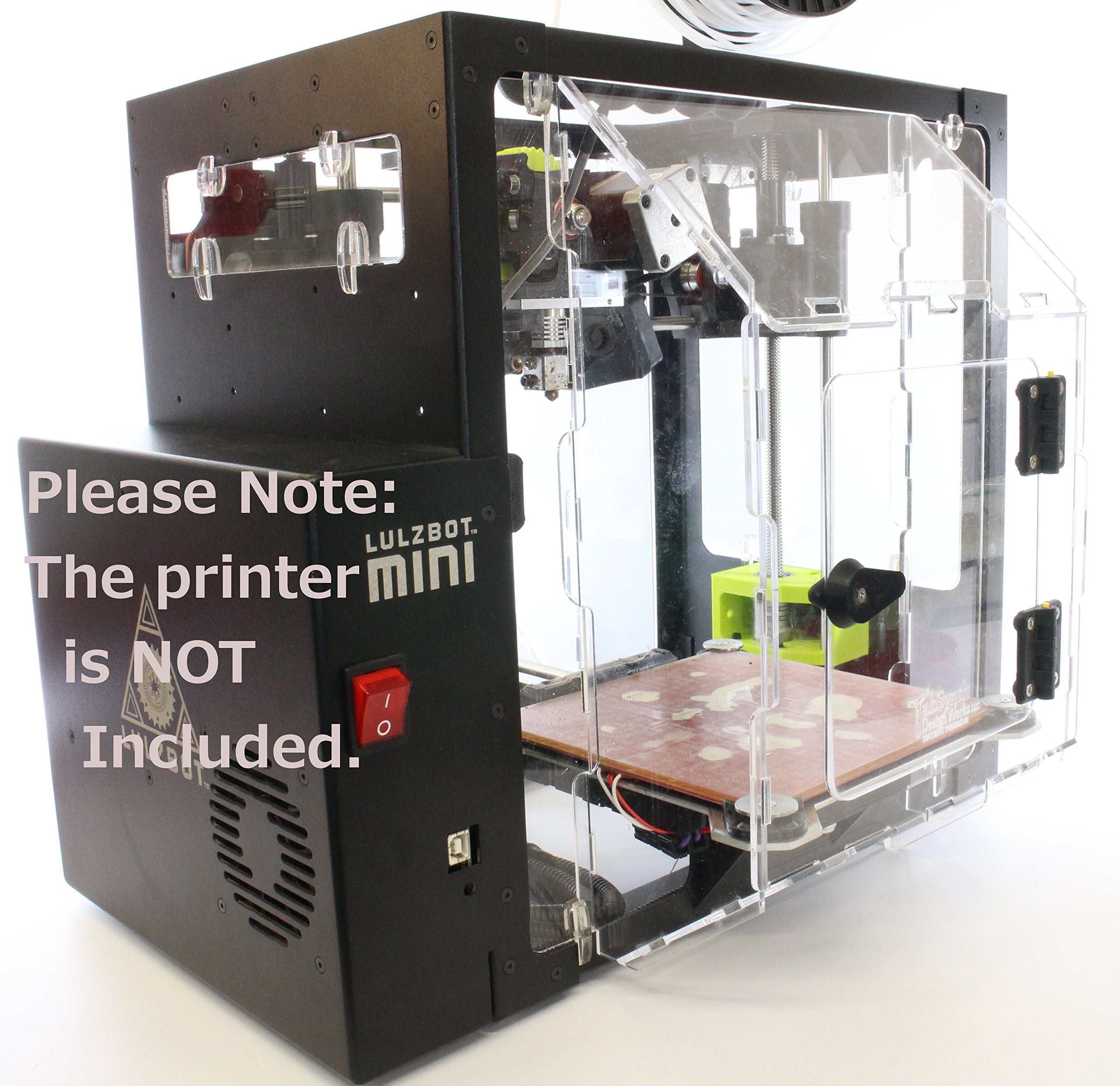 Lulzbot Mini 3D Printer Lexan Enclosure - Dustproof & Temperature Control for Safe Printing | Perfect for Home, Office & Workshop Use