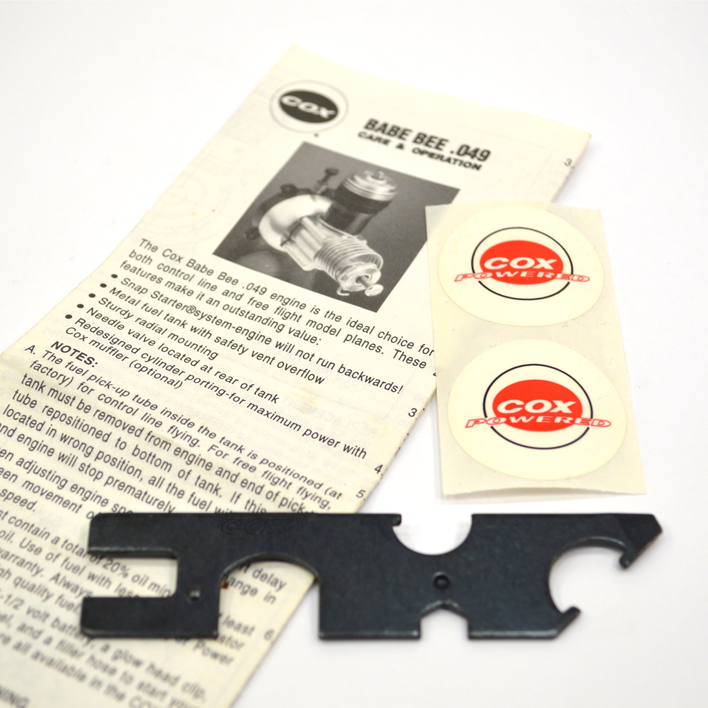 New in Box COX BABY BEE .049 Engine with Snap Starter #350 for Model Airplanes 20442 - Perfect for RC Aircraft Hobbyists and Beginners