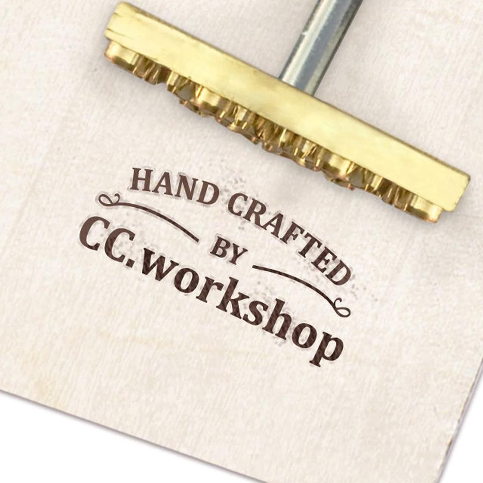 Custom Branding Iron Stamp for Wood & Leather - Personalized Heat Stamp with Wood Handle for BBQ, Baking, DIY Crafts - Perfect Mother's Day Gift (2.5
