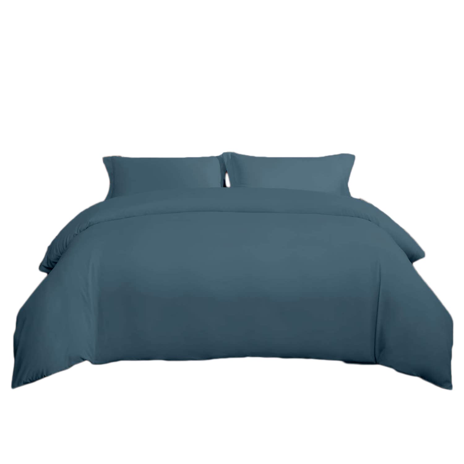 Premium Saferay Green Steel Blue Duvet Cover Set - Oversized King Size (120