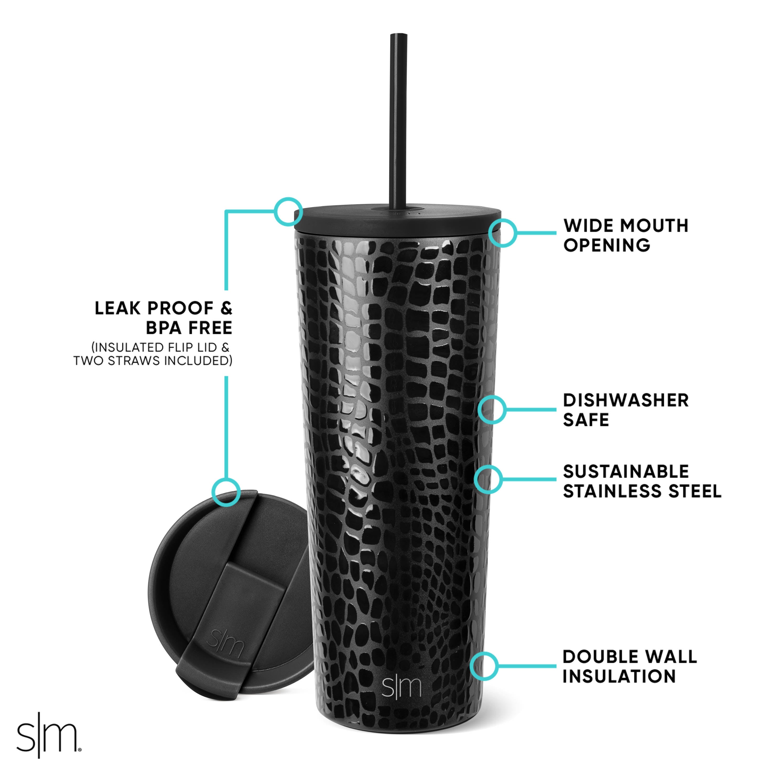 Stainless Steel Classic Tumbler 20oz - Vacuum Insulated Double Wall Travel Mug for Hot & Cold Drinks - Perfect for Office, Gym, Hiking and Outdoor Activities