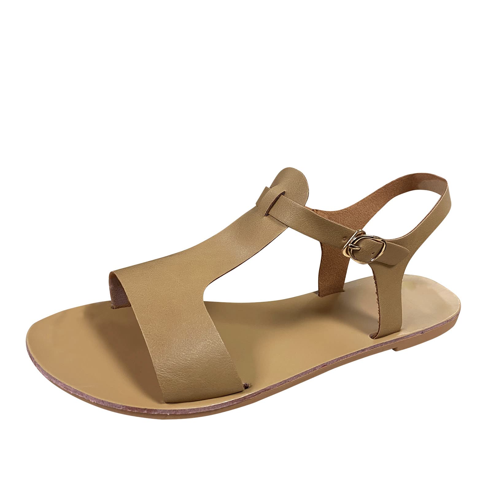 Women's Comfortable Gladiator Sandals with Wedge Heel - Open Toe Summer Sandals for Wide Feet | Perfect for Beach, Vacation & Casual Outings