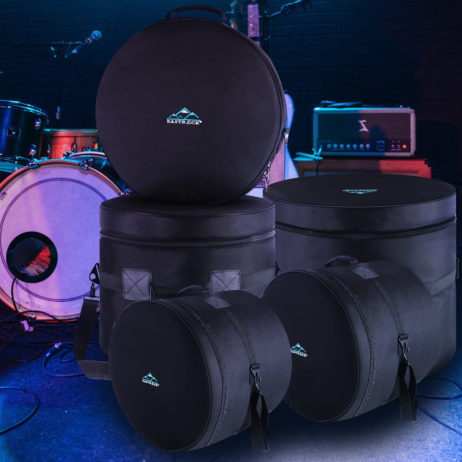 EASTROCK 5-Piece Drum Bag Set for 12