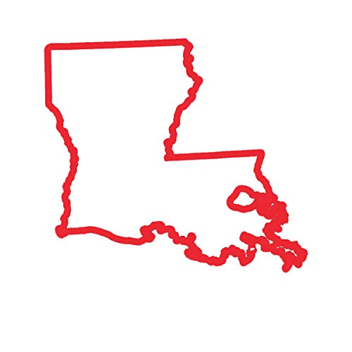 EW Designs Louisiana Outline Die Cut Vinyl Decal - 5