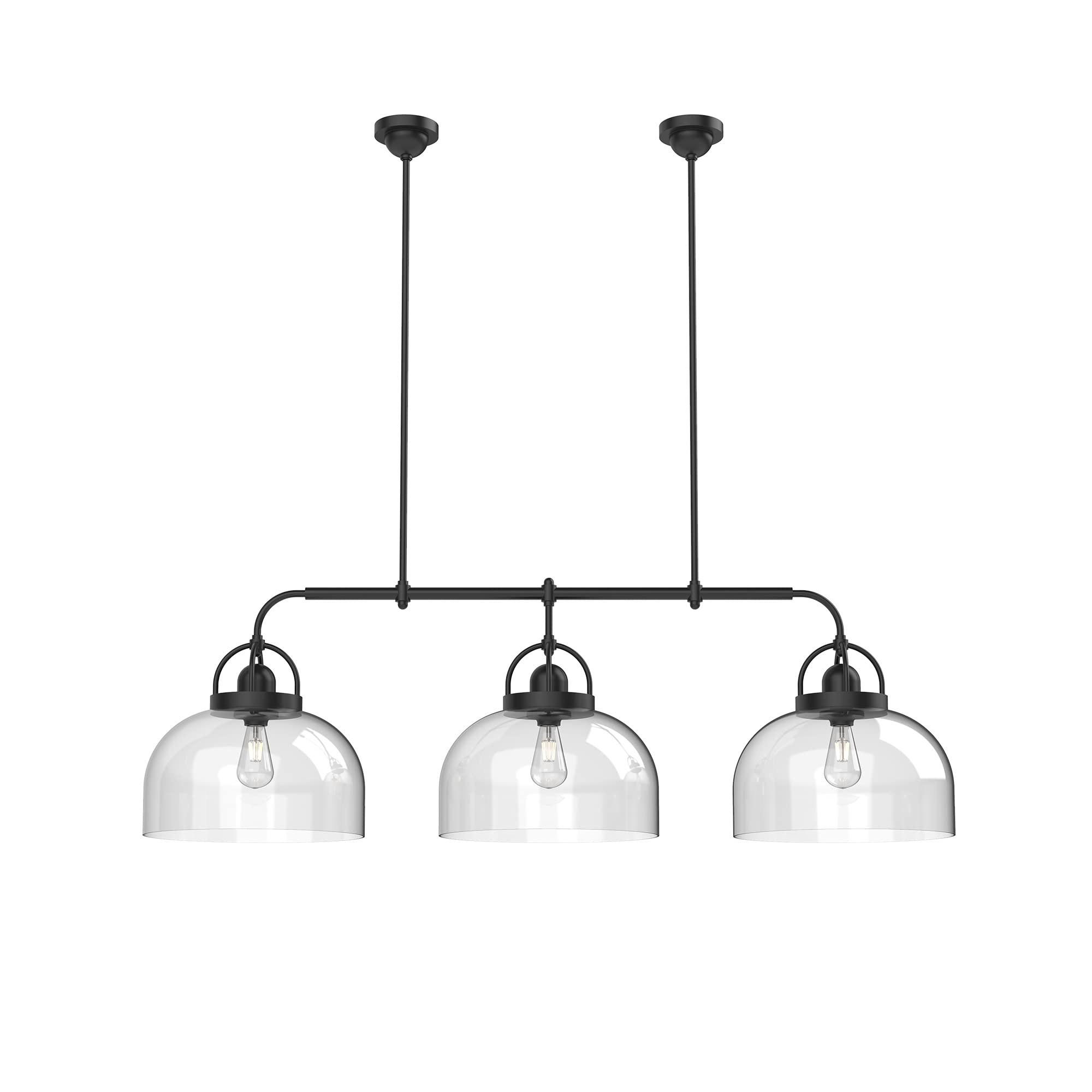 Lancaster 3-Light Island Pendant Lighting Fixture - Modern Kitchen Island Chandelier for Dining Room & Home Decor