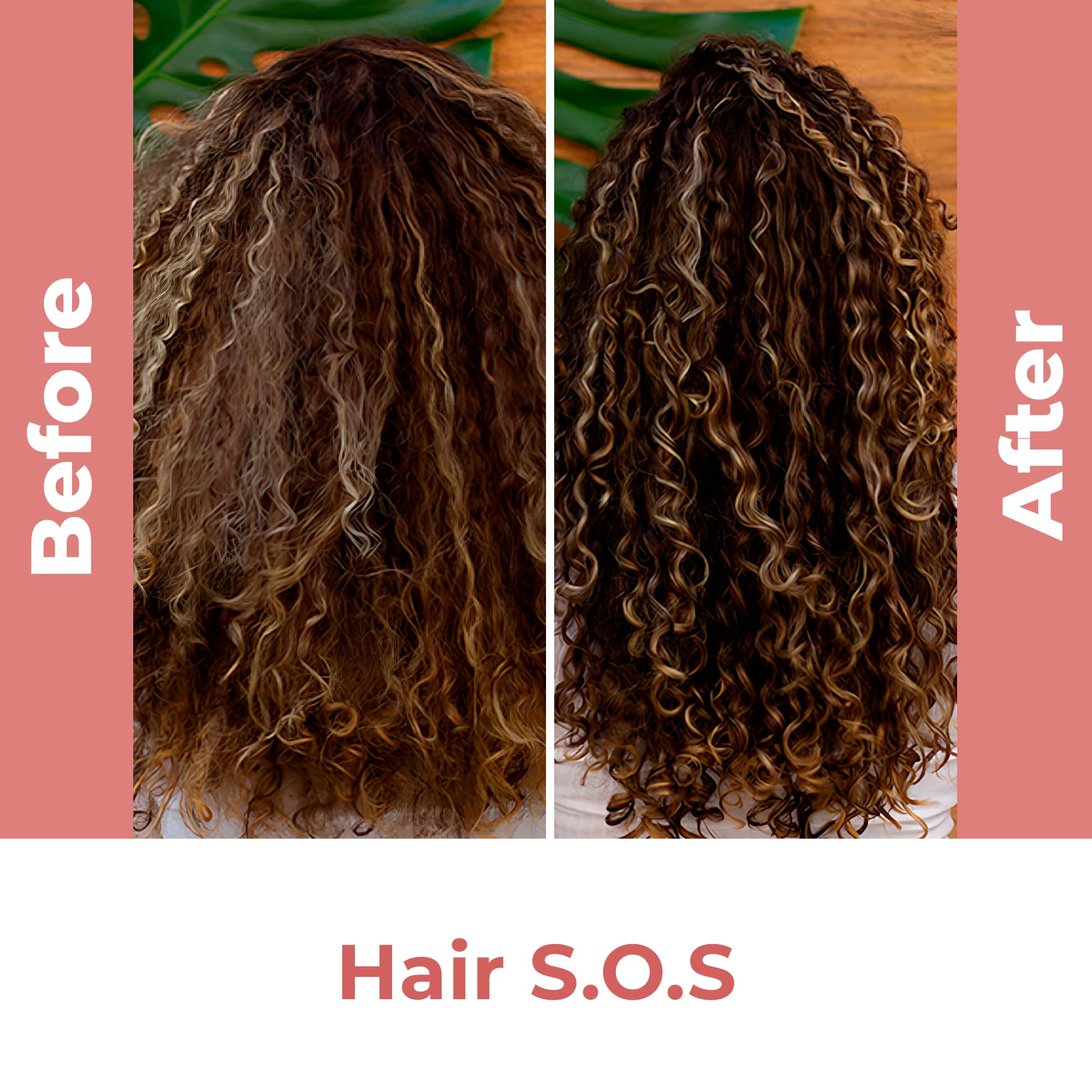 Reconstruction Shampoo and Conditioner Set - Post-Treatment SOS Care for Brazilian Hair, Moisturizing & Anti-Frizz Vegan Hair Products | Perfect for Damaged Hair Recovery & Daily Hydration