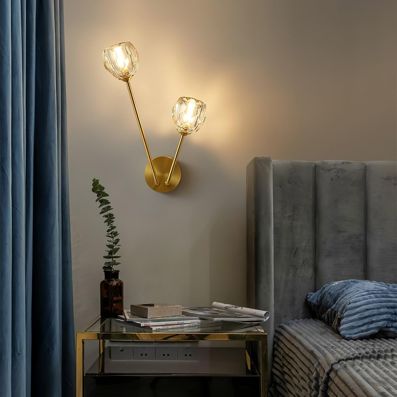 Crystal Branch Wall Light - Elegant Decorative Lighting for Living Room, Bedroom & Hallway | Perfect for Home & Office Decor