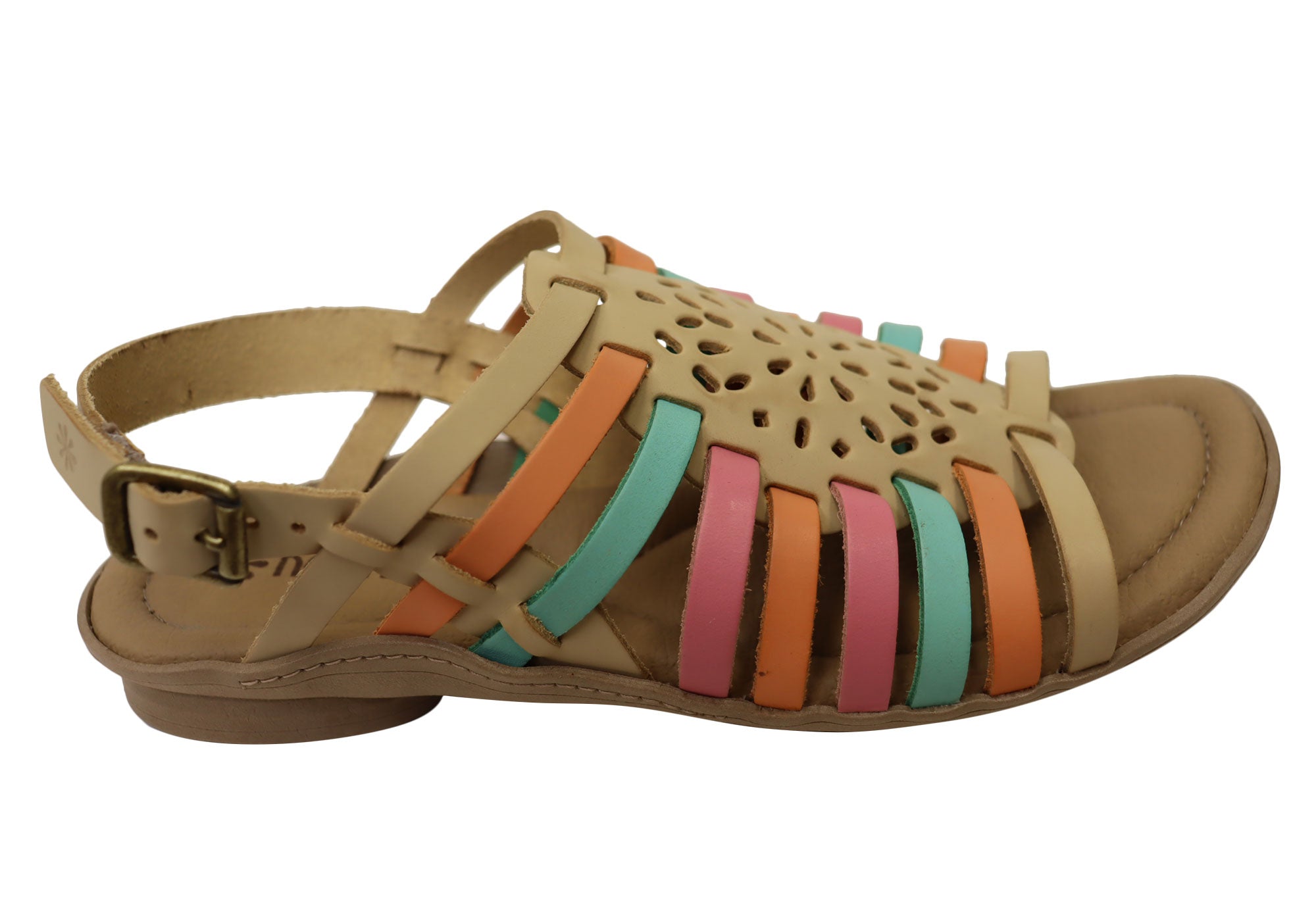 New Face Mary Women's Comfortable Leather Sandals - Handmade in Brazil - Perfect for Summer, Beach & Casual Outings