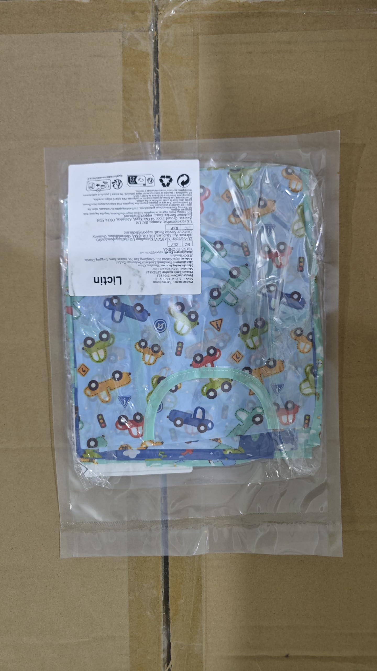 Lictin 3 Pack Baby Bibs for Boys & Girls - Waterproof Long Sleeve Toddler Bibs with Cute Designs - Perfect for Feeding, Mealtime & Messy Play