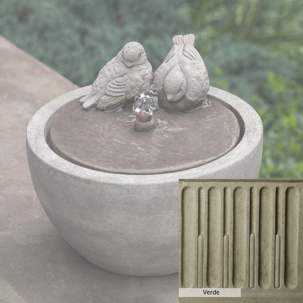 Campania International M Series Bird Fountain - Elegant Outdoor Garden Decoration for Birds | Perfect for Patio, Yard & Garden Decor