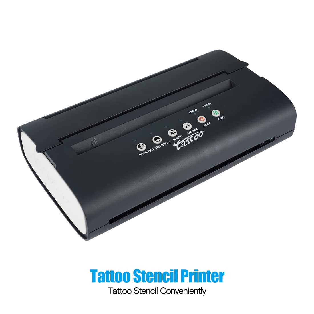 Dragonhawk Black Tattoo Transfer Stencil Machine - Professional Thermal Copier Printer for Tattoo Artists (Model ZY003-2) | Perfect for Tattoo Studios, Body Art Designs & Permanent Makeup Applications