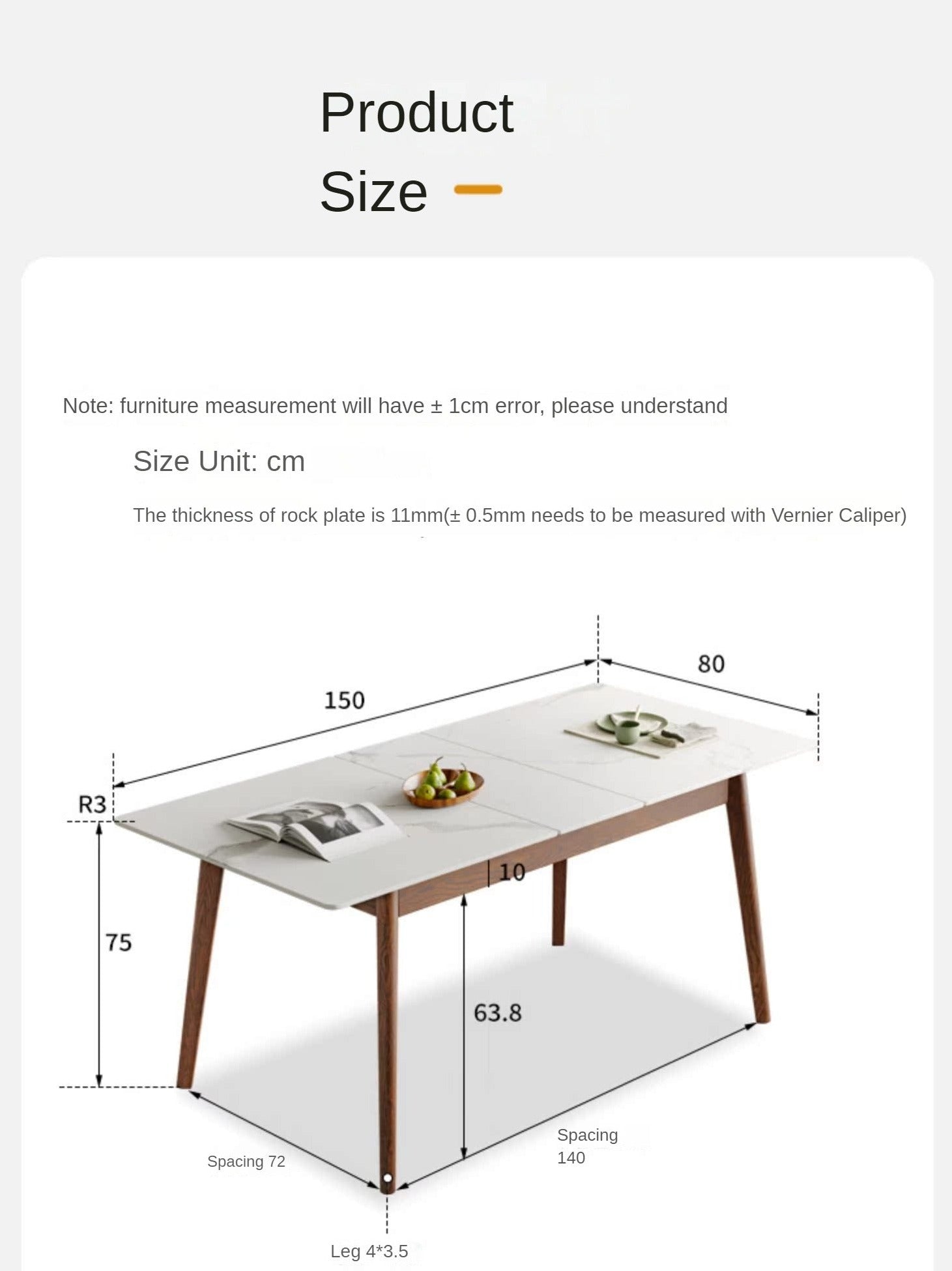 Solid Oak Wood Extendable Dining Table - Expandable Farmhouse Table for Kitchen, Dining Room & Small Spaces | Rustic Home Decor & Space-Saving Solution