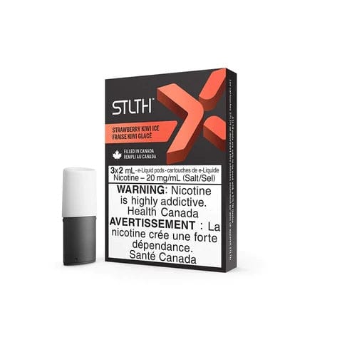 Strawberry Kiwi Ice STLTH X Pods - Bold Salt Nicotine Vape Juice for Refillable Vape Devices | Perfect for On-the-Go Vaping & Flavorful Experience