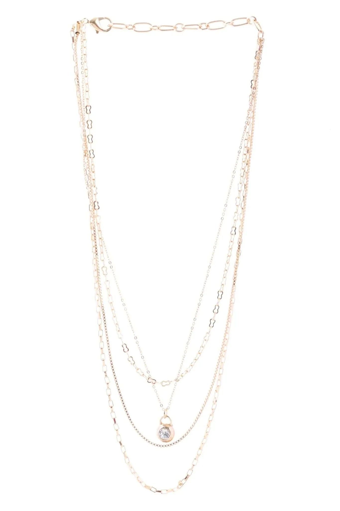 Elegant Layered Gold Chain Necklace with Delicate Pendant - Perfect for Women's Daily Wear, Date Nights & Special Occasions