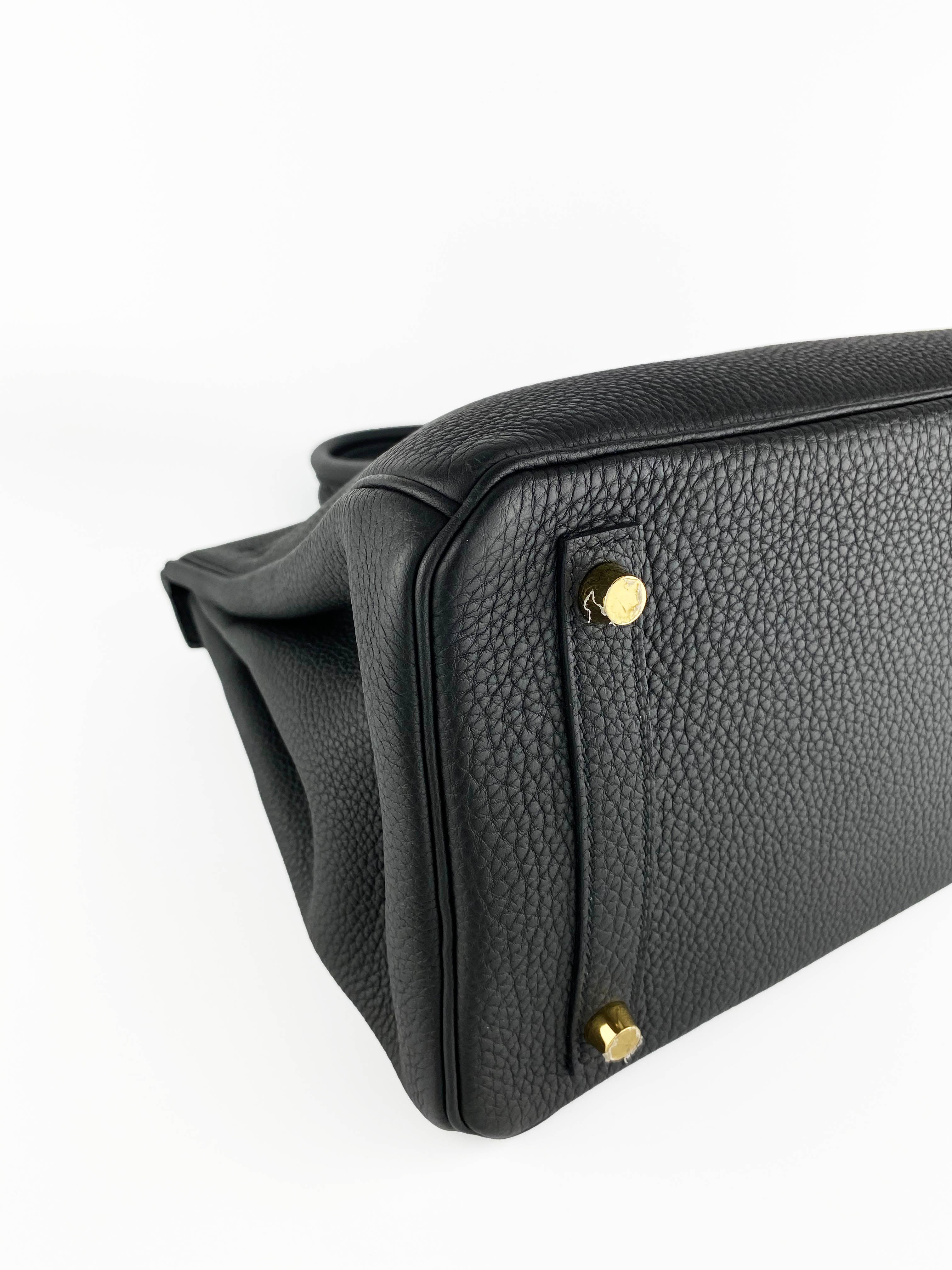 Authentic Hermes Birkin 30 Black Togo Leather Handbag - Luxury Designer Tote Bag for Women, Perfect for Work, Travel & Special Occasions