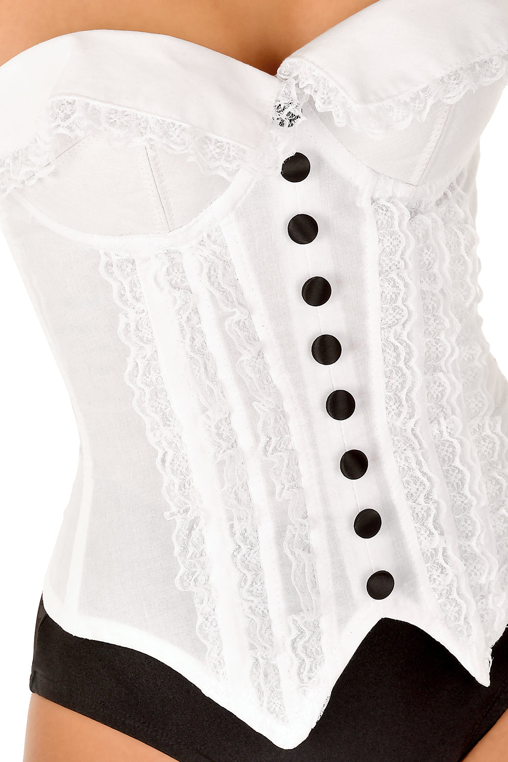 Professional Magician Corset Costume - Elegant & Adjustable for Stage Performances & Cosplay