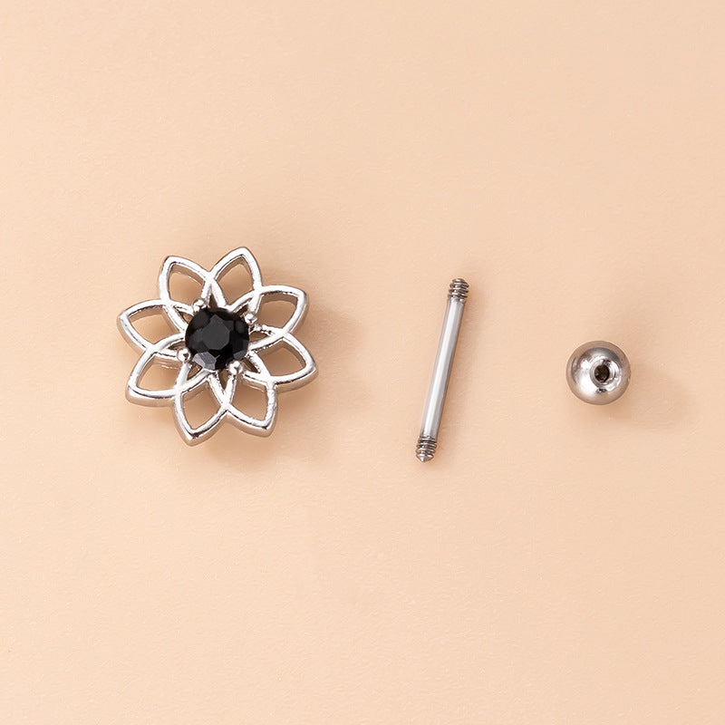 20G Hamsa Hand Tragus Helix Piercing Stud Earrings for Women - Gold & Silver Cartilage Hoop Earrings for Helix, Tragus, Conch - Perfect for Everyday Wear, Parties & Spiritual Protection Jewelry