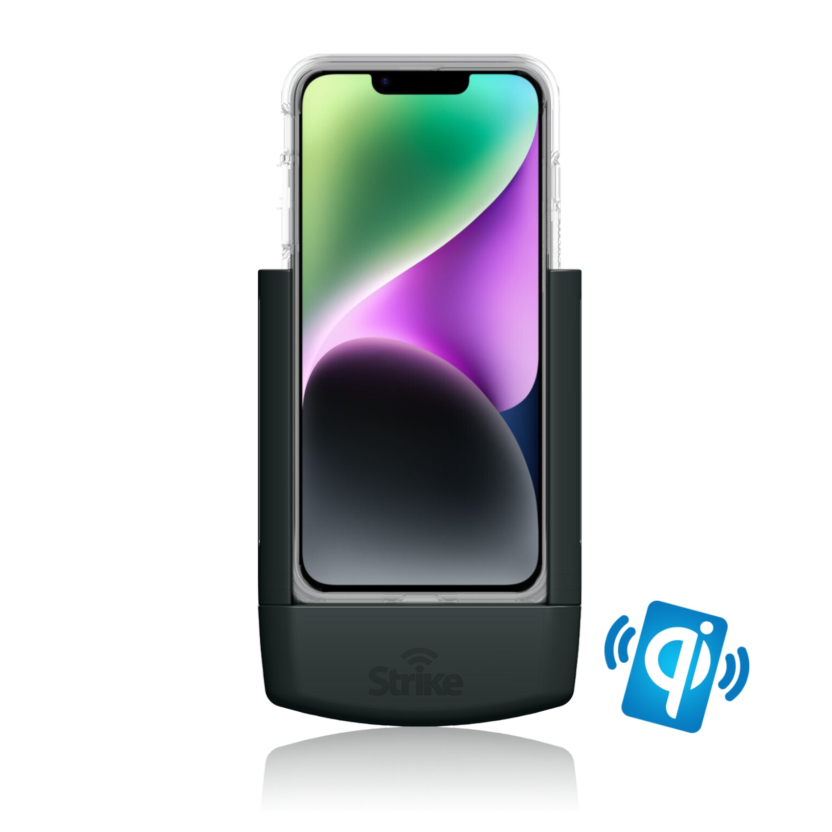 iPhone 14 Car Mount with Wireless Charging & Shockproof Case - Perfect for Hands-Free Driving & Safe Phone Charging on the Go