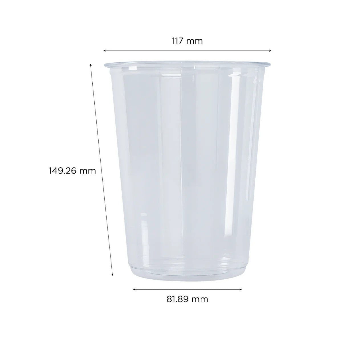 32 oz Clear PET Round Plastic Containers with Lids - 50 Pack Bulk | Perfect for Food Storage, Meal Prep, and Organizing Pantry Items