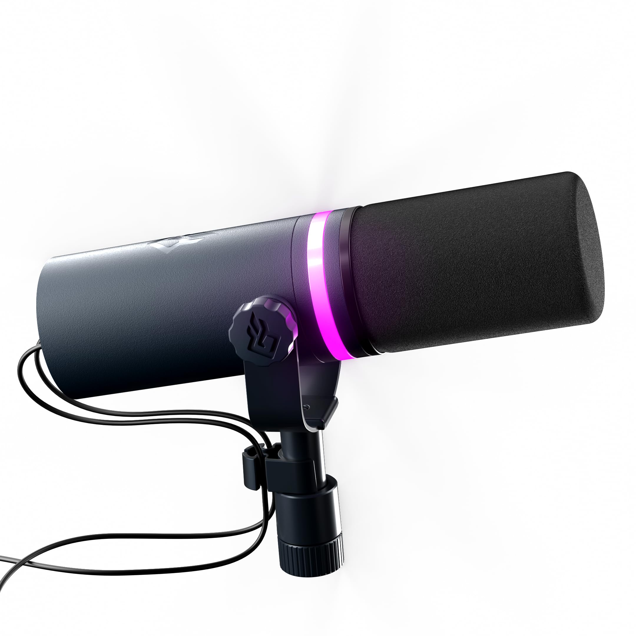 BEACN Dark Dynamic USB Microphone for PC - Professional Studio-Quality Condenser Mic with Adjustable Stand - Perfect for Streaming, Gaming & Podcasting
