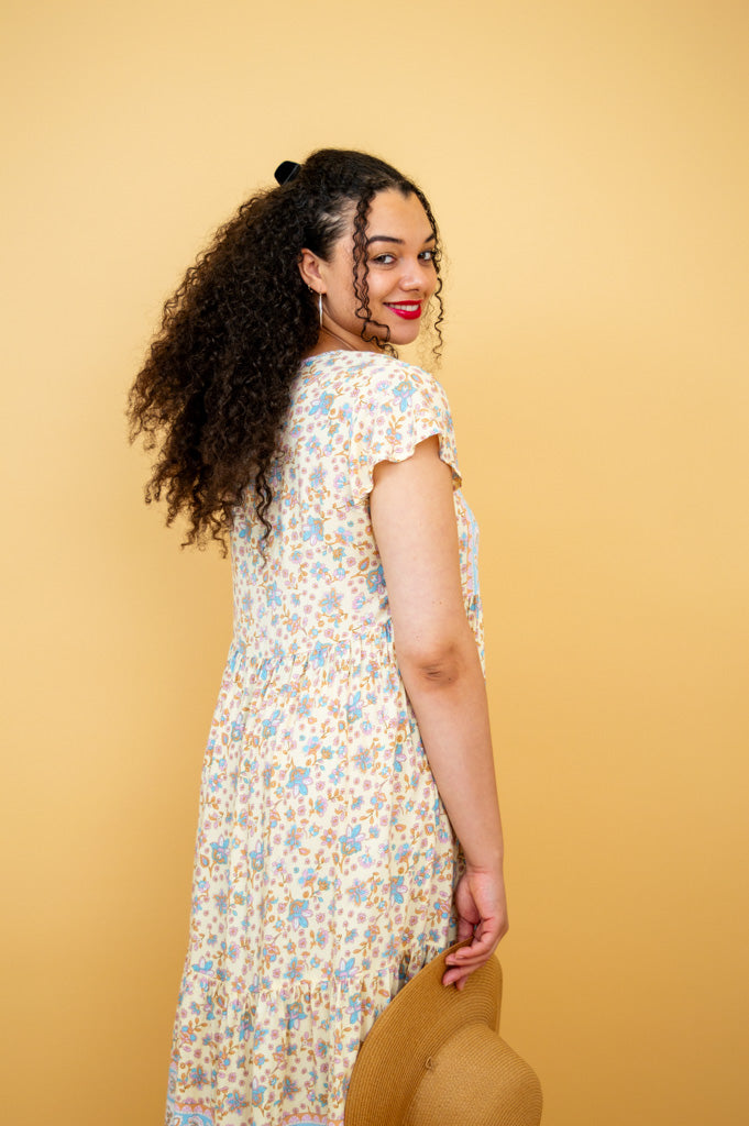 Julie Dress in Taupali - Elegant Women's Casual Dress for Summer, Office, and Date Night | Soft and Comfortable Fabric