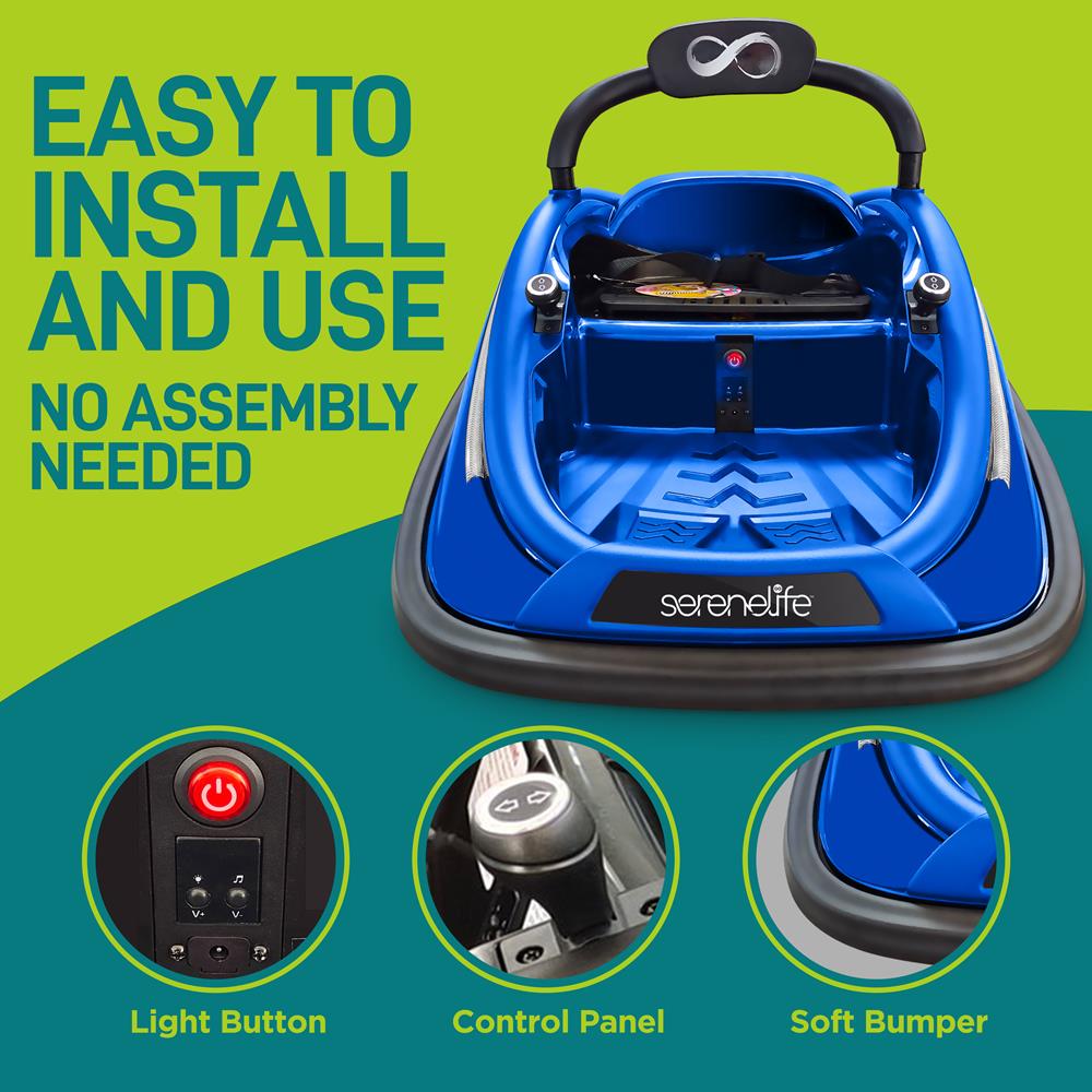 360° Spinning Kids Bumper Car - Electric Ride-On Toy with LED Lights & Music for Indoor/Outdoor Play - Perfect Birthday Gift for Toddlers & Children Ages 2-6 Years Old