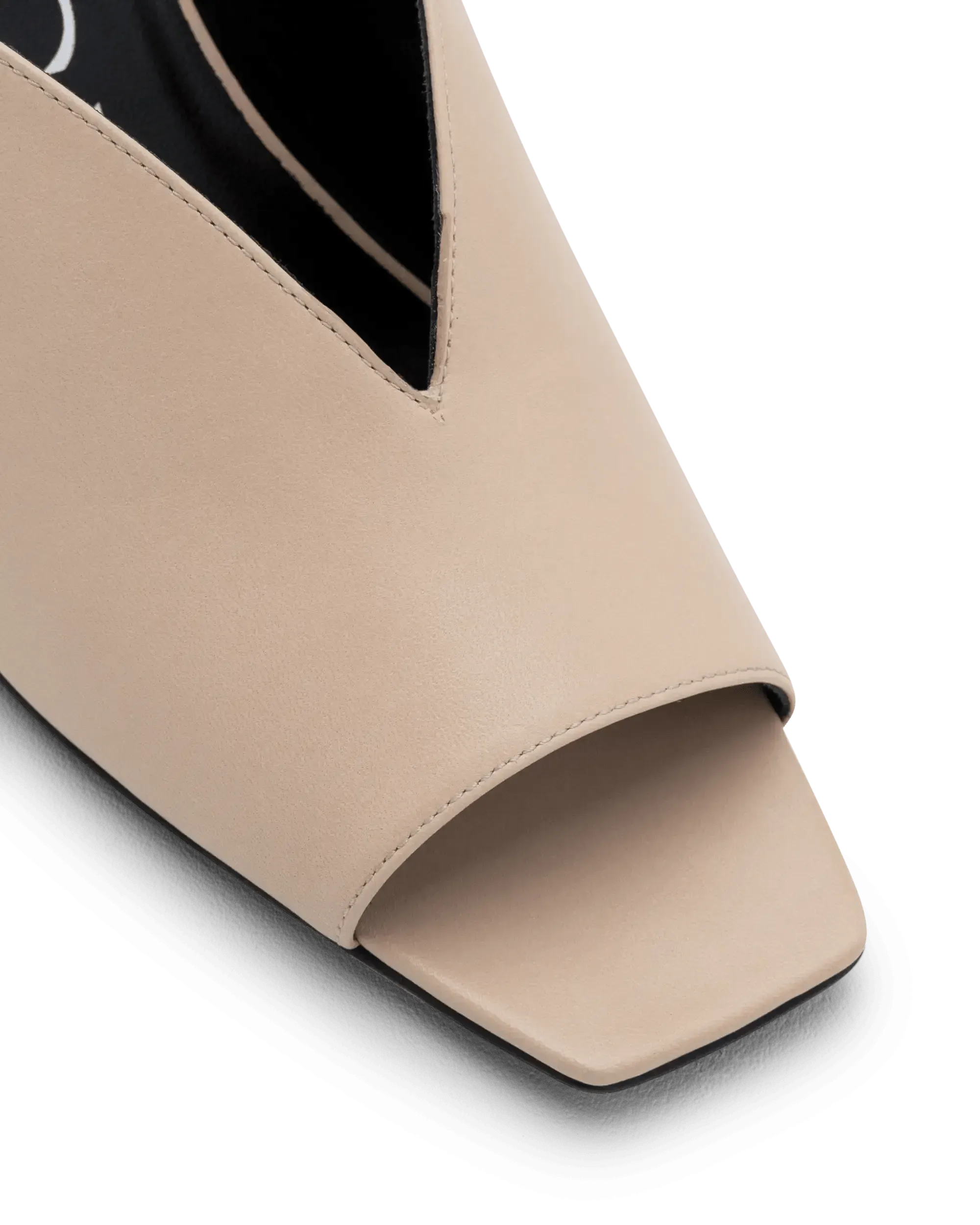 Cut Out Leather Mules for Women - Comfortable Slip On Shoes for Casual Wear, Office & Home