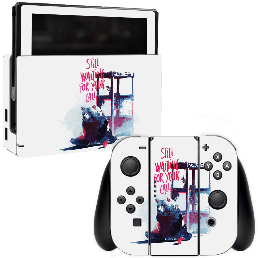 MightySkins Nintendo Switch Skin Cover - Still Waiting Design | Protective Vinyl Decal Wrap | Durable, Customizable & Easy to Apply | Made in USA | Perfect for Gaming, Travel & Personalization