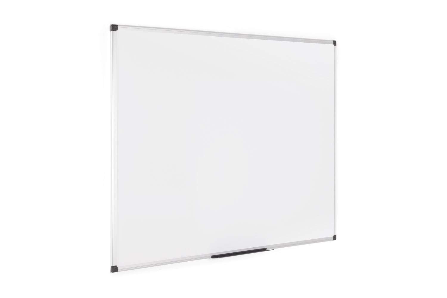 MA0507170 1200 x 900 mm Magnetic Dry Erase Whiteboard with Clip-On Pen Tray - Office Whiteboard, Classroom Whiteboard, Home Office Organization, Meeting Room Essential