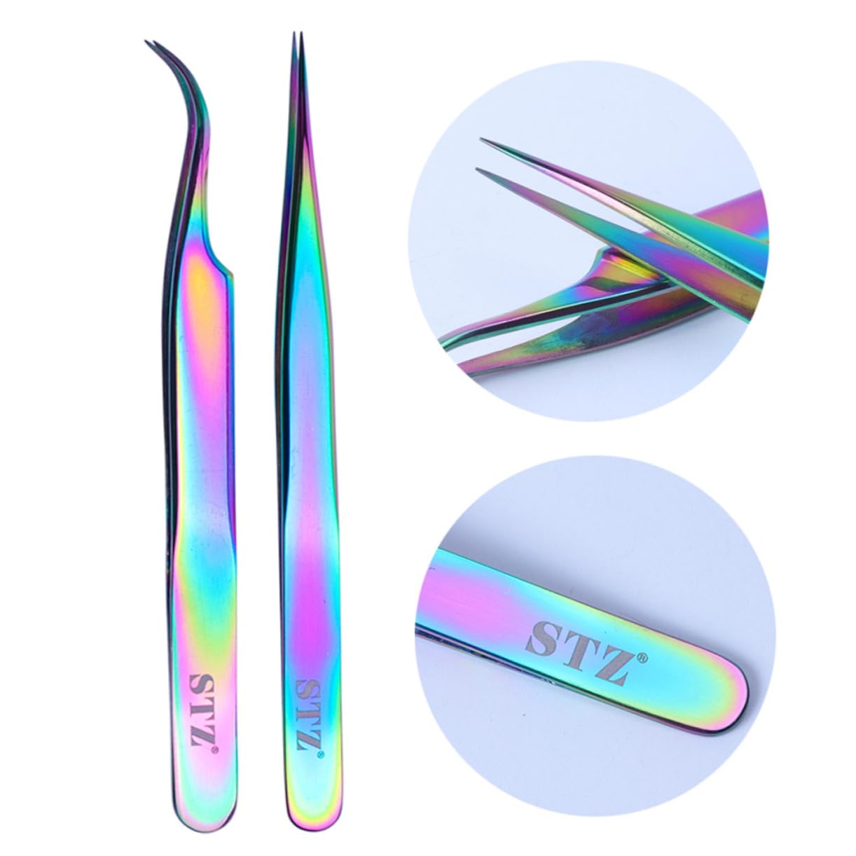Premium Nail Art Tweezers Kit - Lightweight Manicure Tools for Professional & DIY Nail Designs | Perfect for Gel Polish, Rhinestones & 3D Nail Art Application